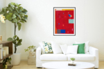 Red composition VI | Pintura de Luis Medina | Compra arte en Flecha.es