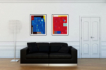 Red composition VI | Pintura de Luis Medina | Compra arte en Flecha.es