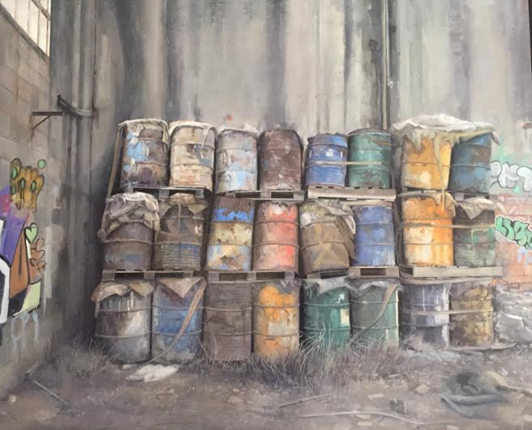 Bidones |Pintura de Rodríguez Lobo | Compra arte en Flecha.es