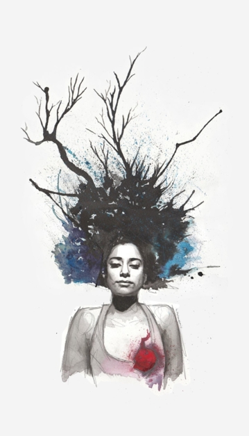 I buried my heart but it took root |Dibujo de Mentiradeloro | Compra arte en Flecha.es
