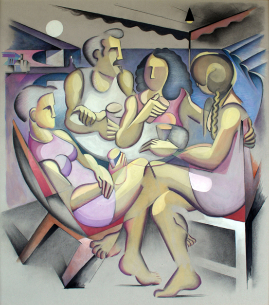 Amigos |Pintura de Miguel Mansanet | Compra arte en Flecha.es
