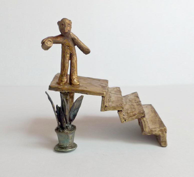 Regar la aspidistra | Escultura de Ana Valenciano | Compra arte en Flecha.es