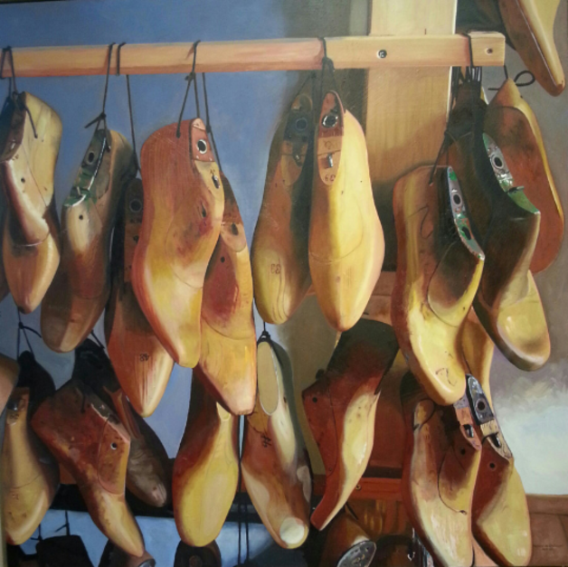 Historia de un zapato inglés |Pintura de Paloma Porrero de Chávarri | Compra arte en Flecha.es