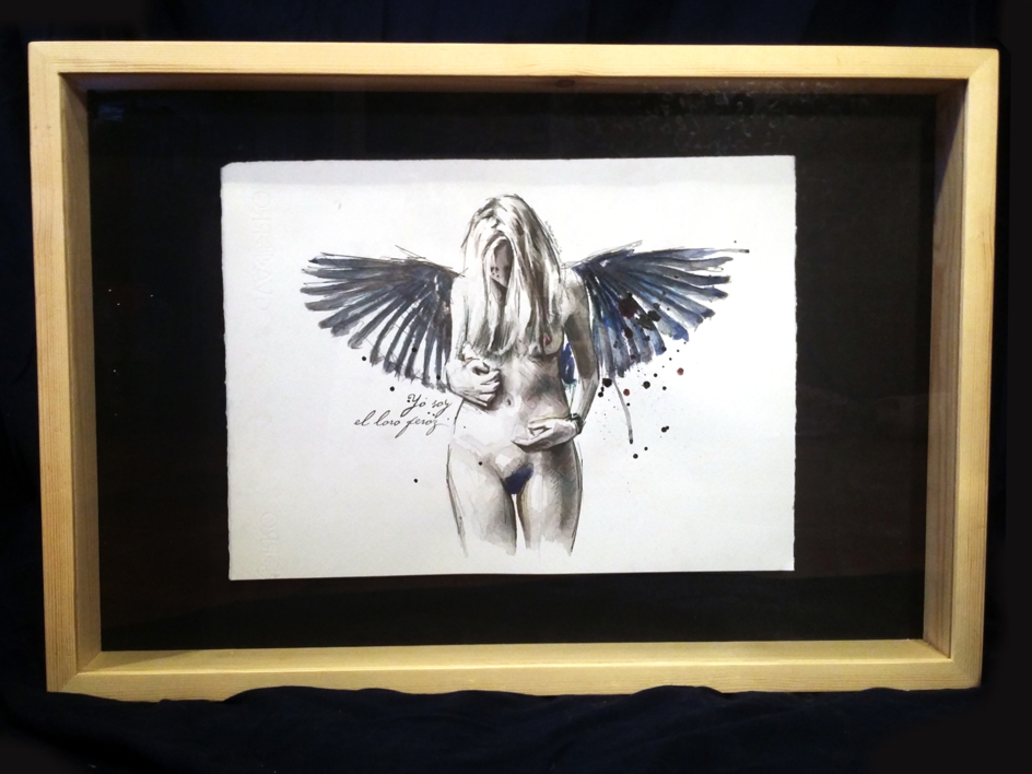 Yo soy el loro feróz | Dibujo de Mentiradeloro | Compra arte en Flecha.es