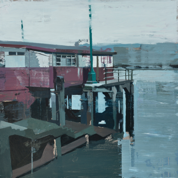 Anochecer en Erandio |Pintura de Gonzalo Rodríguez | Compra arte en Flecha.es