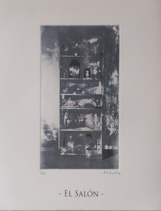 El salón |Dibujo de Adrián Sánchez Encabo | Compra arte en Flecha.es