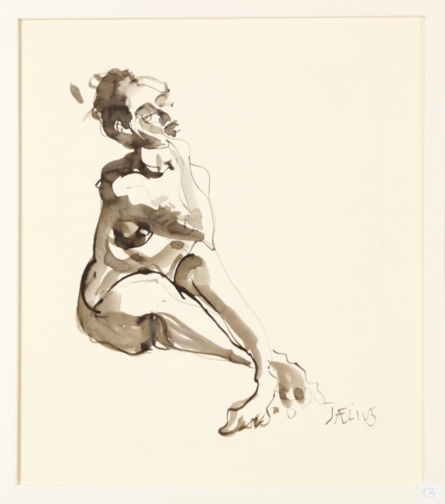 Abajo a la Izquierda |Dibujo de Jaelius Aguirre | Compra arte en Flecha.es