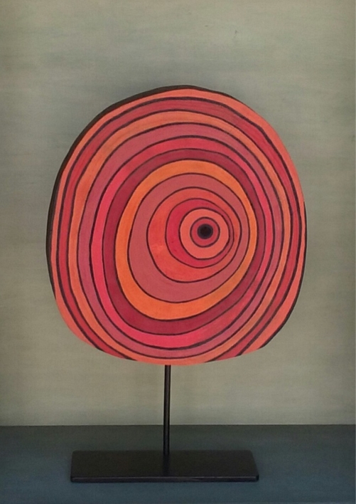 Rojos concéntricos |Escultura de Johnny Dominguez | Compra arte en Flecha.es
