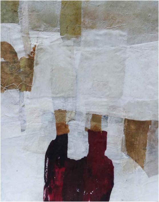 "LA SOMBRA ROJA" |Collage de Julia Fragua | Compra arte en Flecha.es