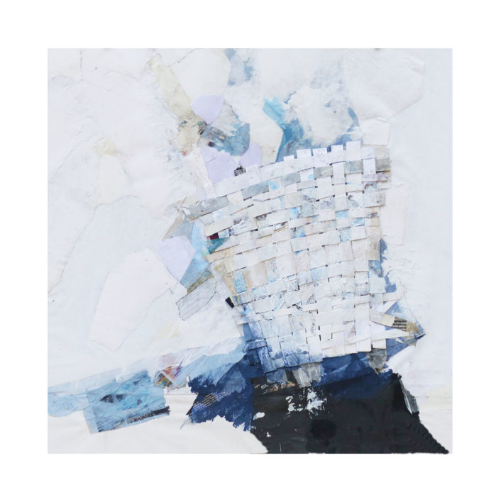 "CESTA Y GATO" |Collage de Julia Fragua | Compra arte en Flecha.es