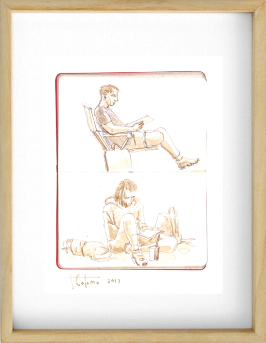 Esperas | Dibujo de Fernando Colomo | Compra arte en Flecha.es