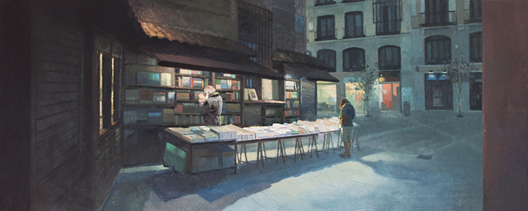 La librería San Ginés |Pintura de Orrite | Compra arte en Flecha.es