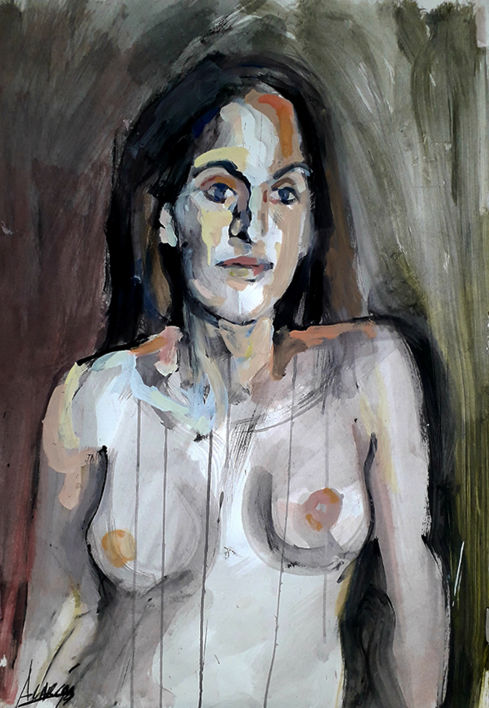 Desnudo V |Pintura de FRANCISCO ALARCÓN | Compra arte en Flecha.es