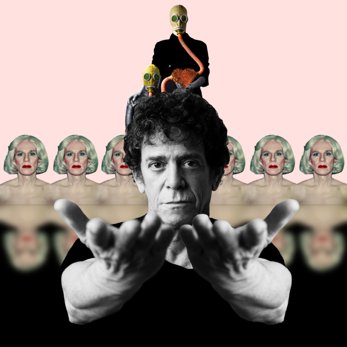 Lou Reed |Collage de Gabriel Aranguren | Compra arte en Flecha.es