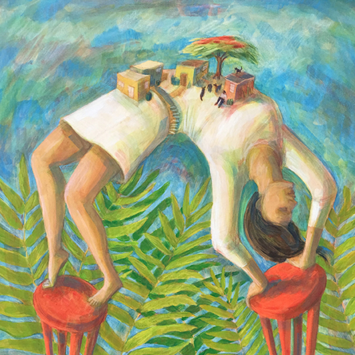 Asentamiento Humano |Pintura de Luz Letts | Compra arte en Flecha.es