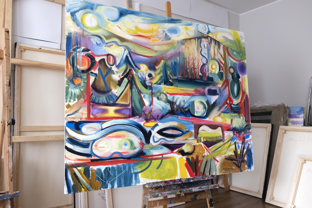 Naturaleza, abstracción, forma y color. Nature in abstract painting forms | Pintura de Maciej Cieśla | Compra arte en Flecha.es