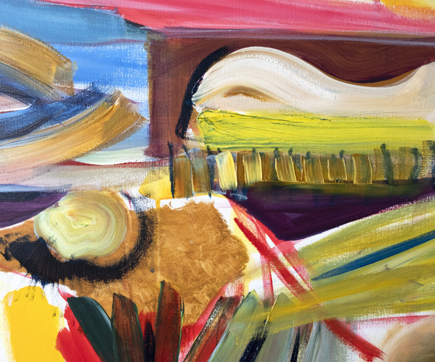 Naturaleza, abstracción, forma y color. Nature in abstract painting forms | Pintura de Maciej Cieśla | Compra arte en Flecha.es