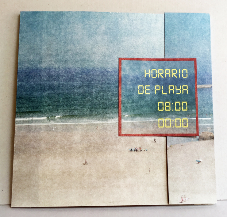 Horario de playa : 08:00  00:00 . Libro de artista |Obra gráfica de Ana Valenciano | Compra arte en Flecha.es