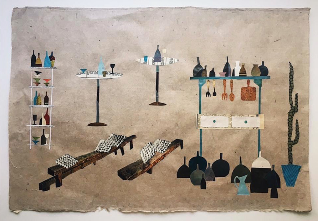 Damajuanas y Vinos |Collage de Mero Pil Pil | Compra arte en Flecha.es