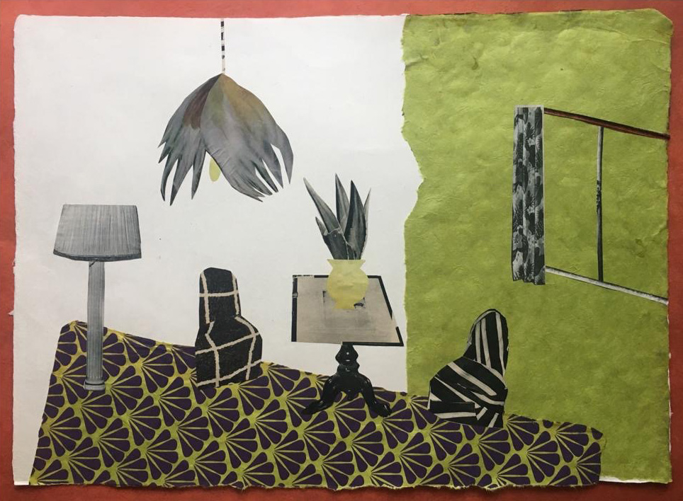 Habitación Pistacho |Collage de Mero Pil Pil | Compra arte en Flecha.es