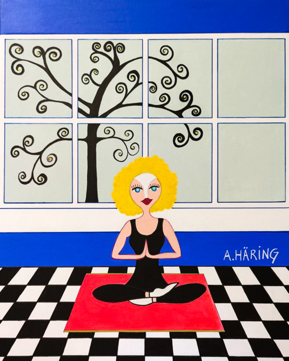 Matilda Yoguini |Pintura de Ángela Fernández Häring | Compra arte en Flecha.es