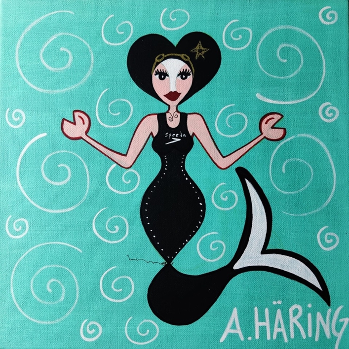 Matilda Speedo |Pintura de Ángela Fernández Häring | Compra arte en Flecha.es