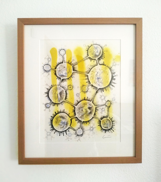 PANDEMIA | Dibujo de LuisQuintano | Compra arte en Flecha.es