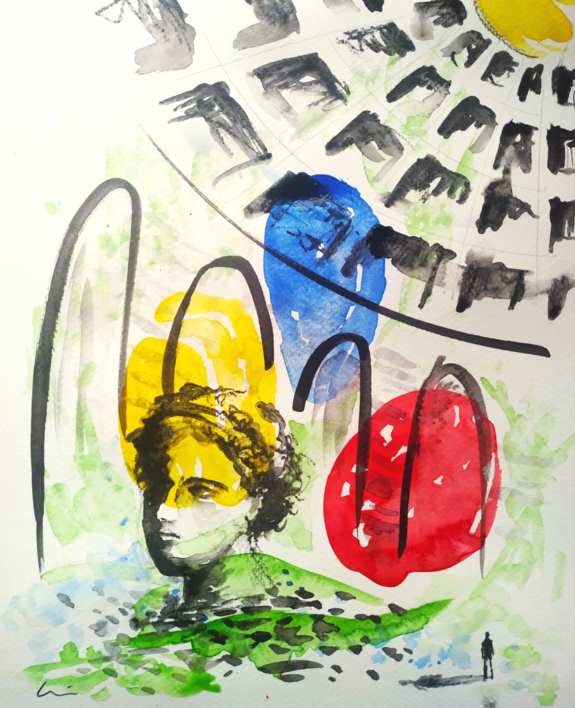 CIVILIZACIÓN |Dibujo de LuisQuintano | Compra arte en Flecha.es