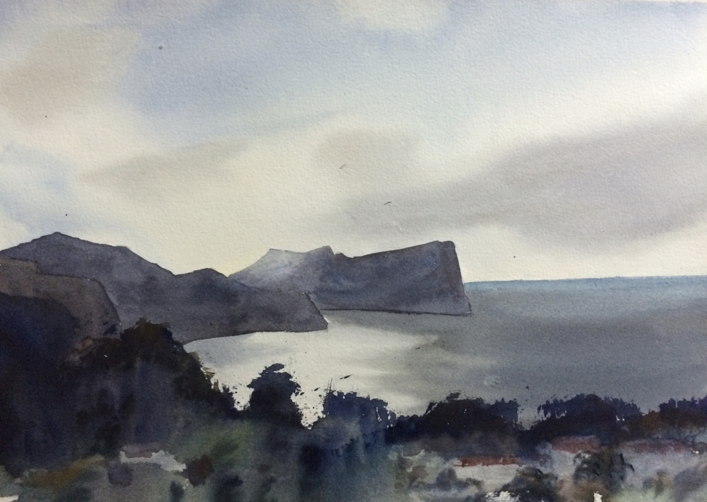 Cala Sant Vicenç |Pintura de Chela Grijelmo | Compra arte en Flecha.es