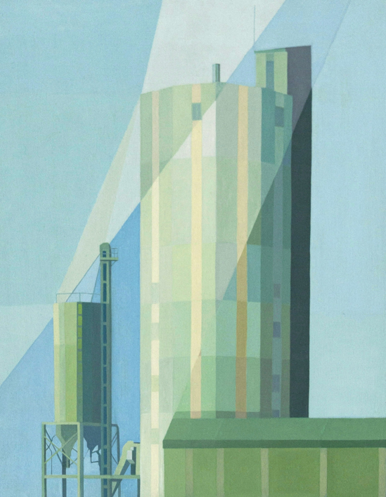 Fábrica de morteros |Pintura de Luis Monroy Esteban | Compra arte en Flecha.es