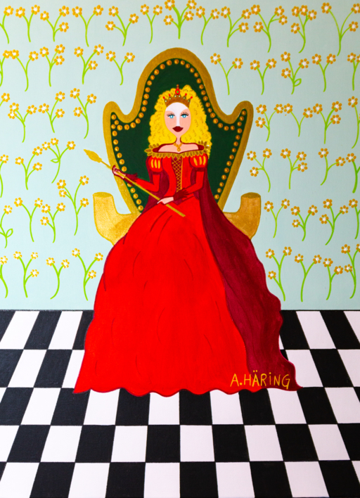 Reina Matilda de Oros |Pintura de Ángela Fernández Häring | Compra arte en Flecha.es