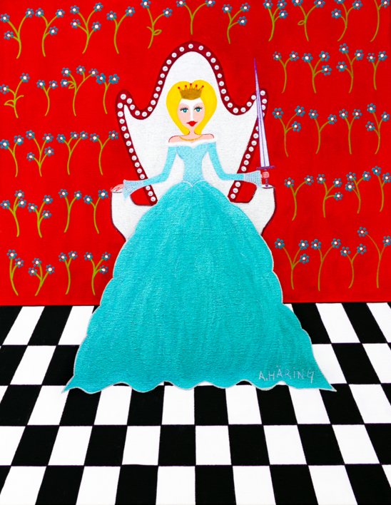 Reina Matilda de Espadas |Pintura de Ángela Fernández Häring | Compra arte en Flecha.es