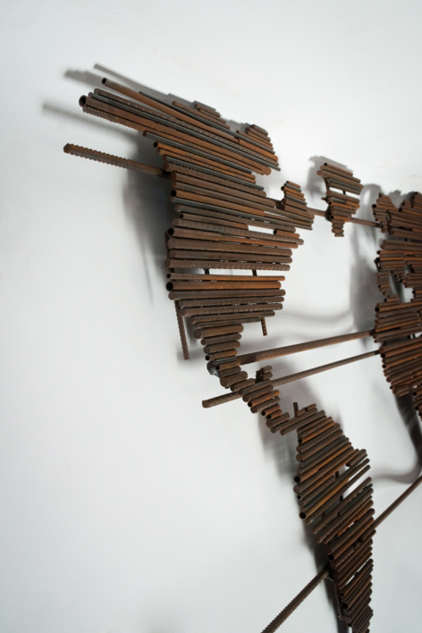 MAPA MUNDI XXIX | Escultura de pared de María Hervás | Compra arte en Flecha.es