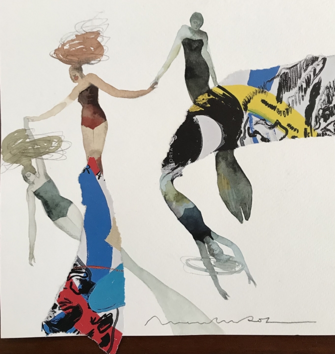 Sincronía III |Collage de Menchu Uroz | Compra arte en Flecha.es