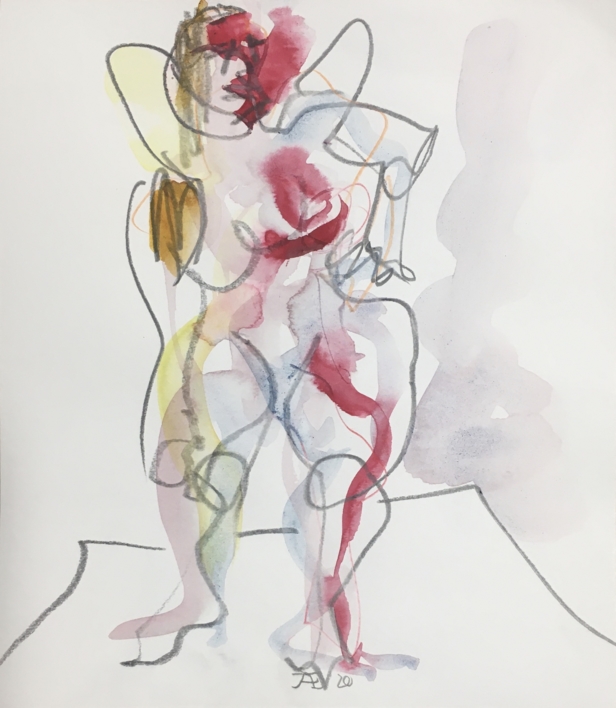 Mujer Plus |Dibujo de Jaelius Aguirre | Compra arte en Flecha.es