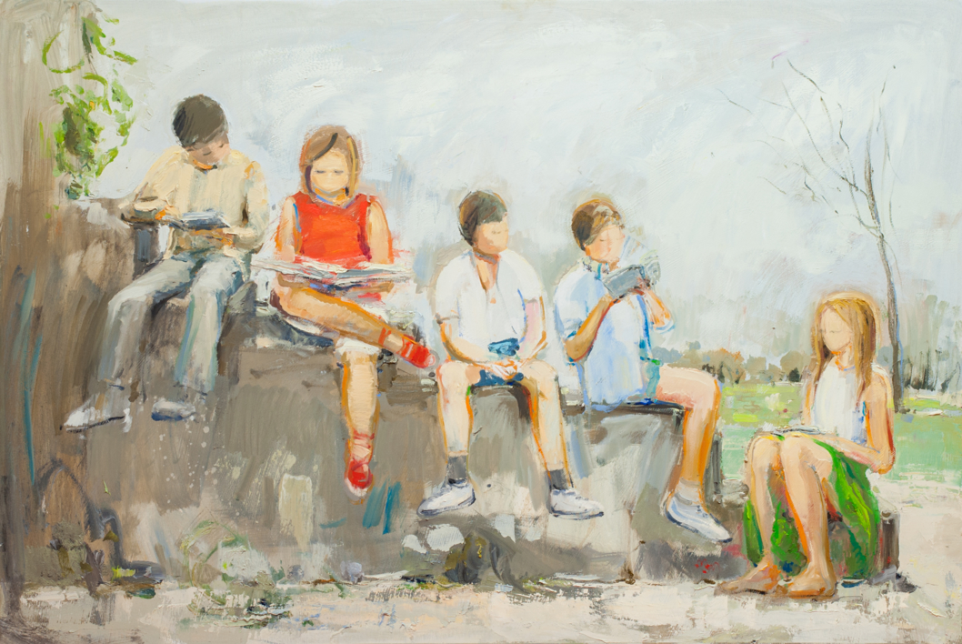 Reading |Pintura de Susana Sancho | Compra arte en Flecha.es