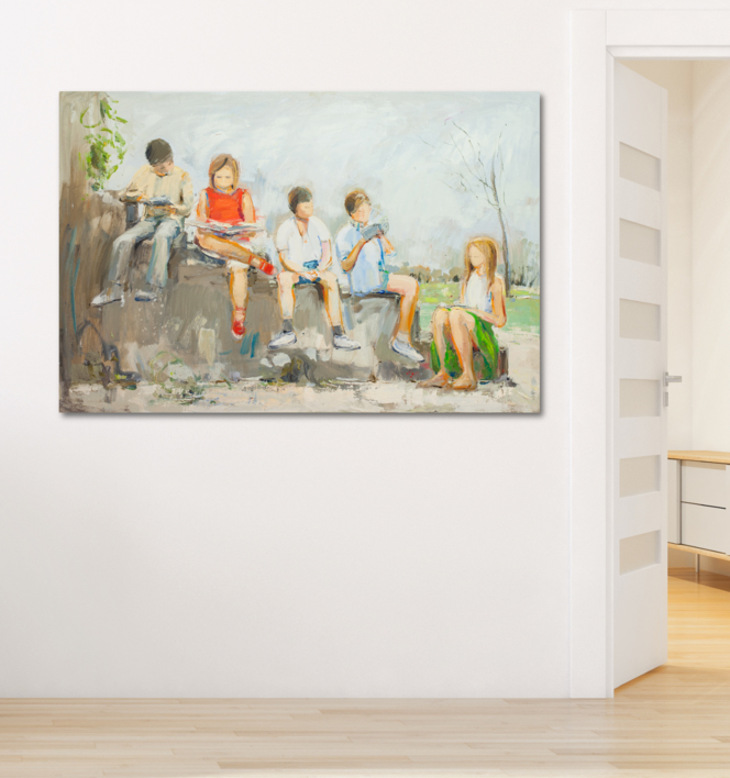 Reading | Pintura de Susana Sancho | Compra arte en Flecha.es