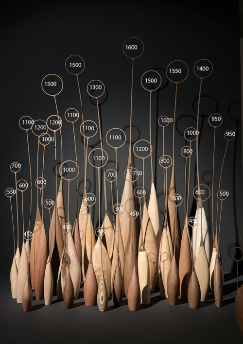 Ángeles Corten y Madera | Escultura de Odnoder | Compra arte en Flecha.es