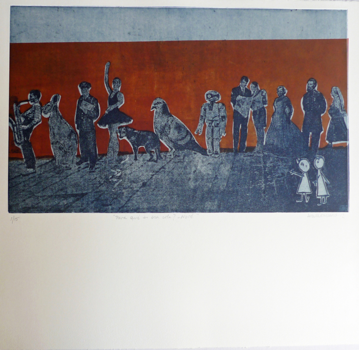 ¿Para qué es esa cola? No sé |Obra gráfica de Ana Valenciano | Compra arte en Flecha.es