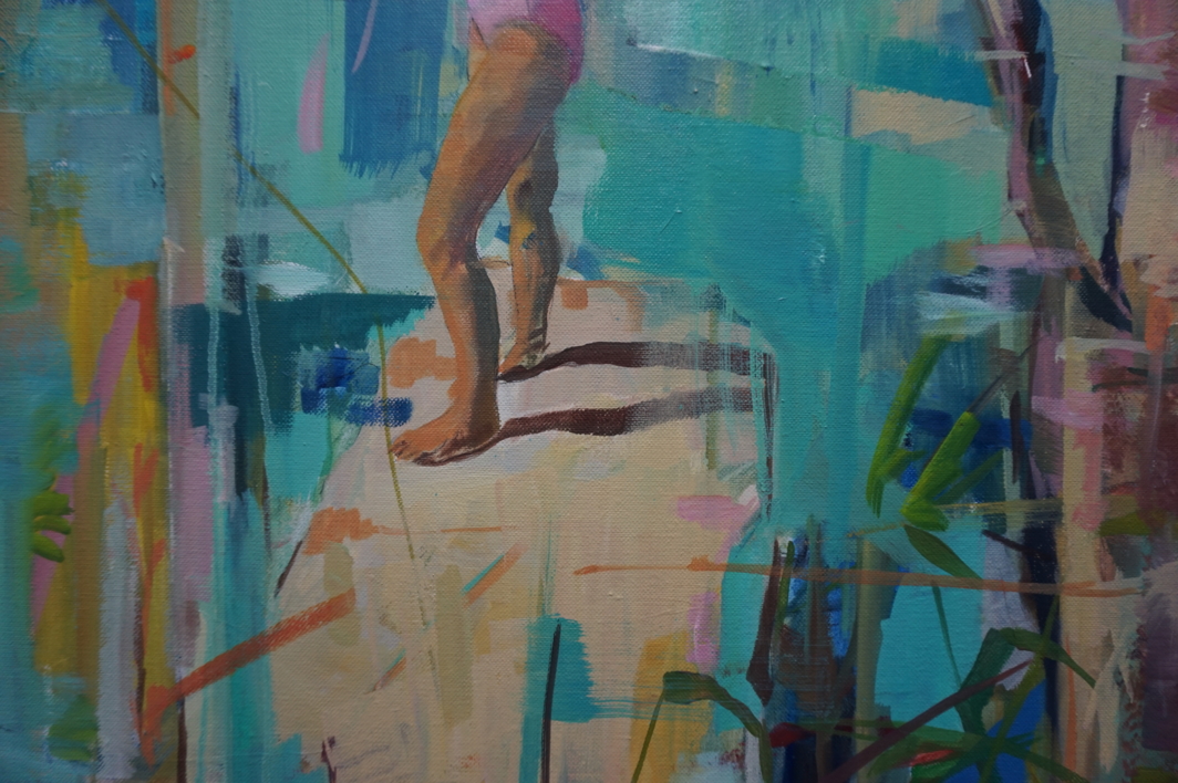 Las reinas del Lago | Pintura de Amaya Fernández Fariza | Compra arte en Flecha.es