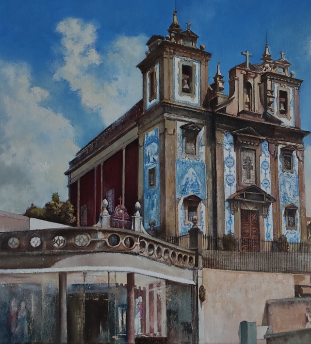 Iglesia de San Ildefonso- Oporto | Pintura de TOMAS CASTAÑO | Compra arte en Flecha.es