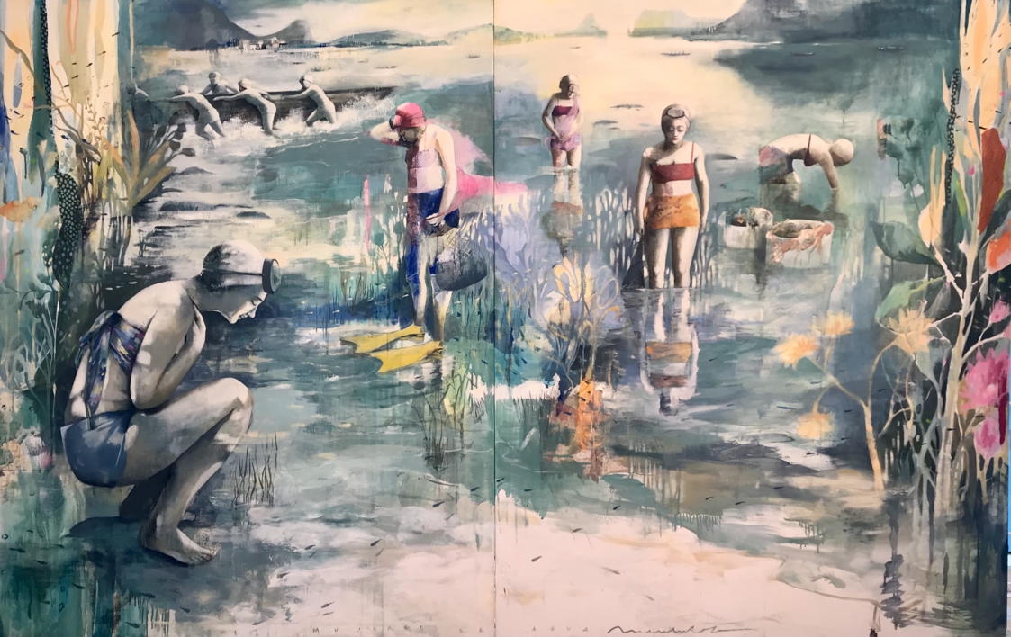 Mujeres de Agua |Dibujo de Menchu Uroz | Compra arte en Flecha.es