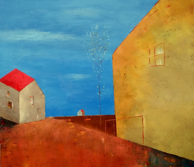 Suburban Landscape |Pintura de Kestutis Jauniskis | Compra arte en Flecha.es