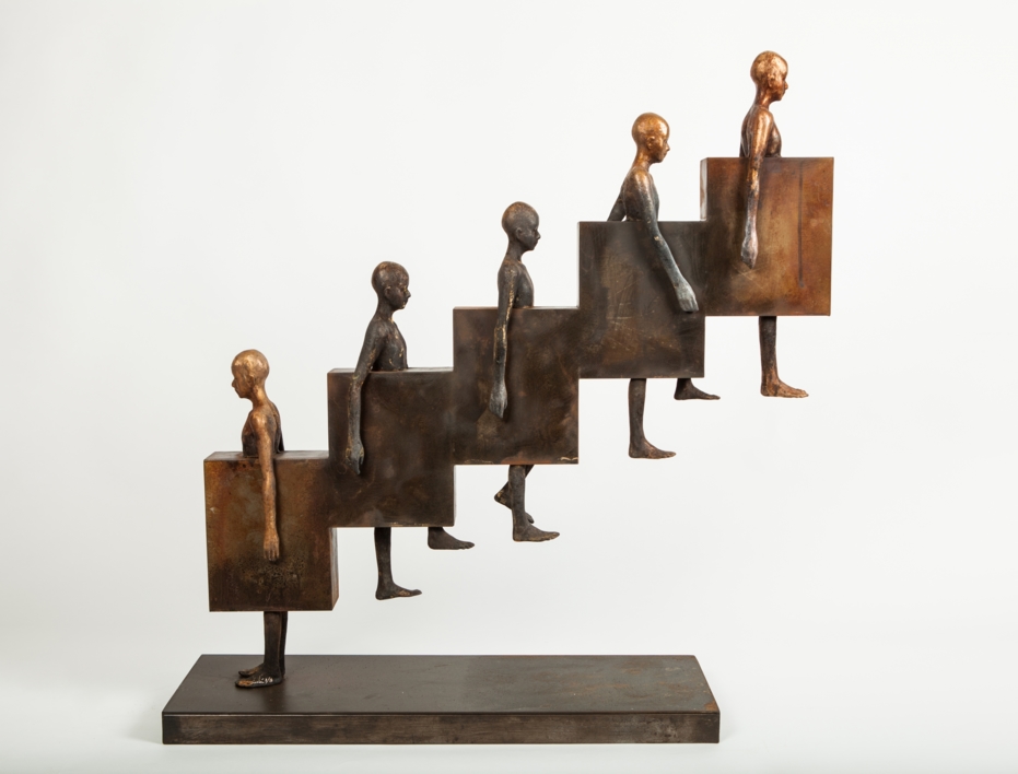 UPSTAIRS II |Escultura de Jesús Curiá | Compra arte en Flecha.es