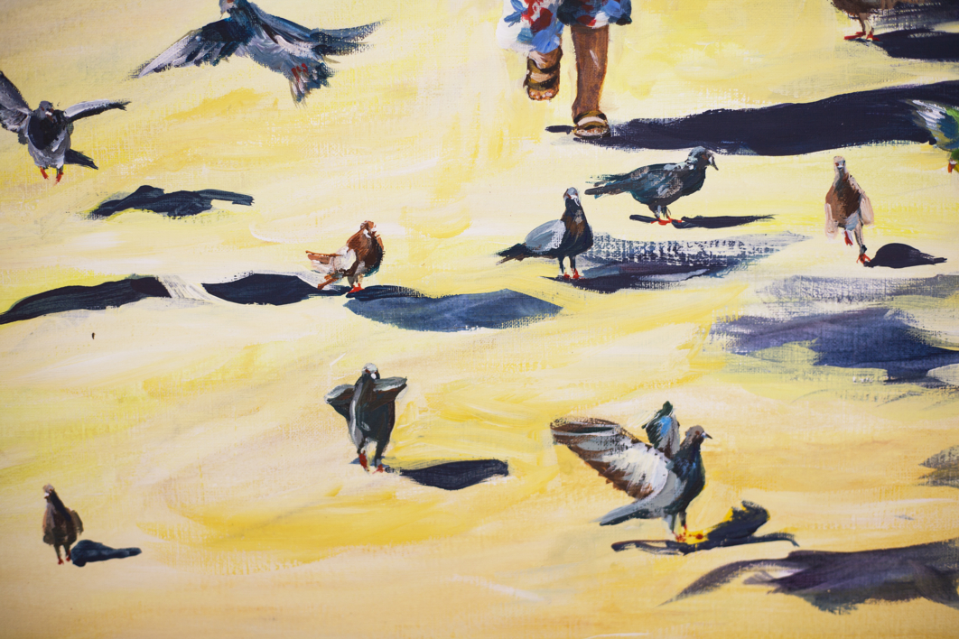 RUN LIKE NOBODIE IS WATCHING. L'ART DE VIVRE SERIES. | Pintura de Sasha Romm Art | Compra arte en Flecha.es