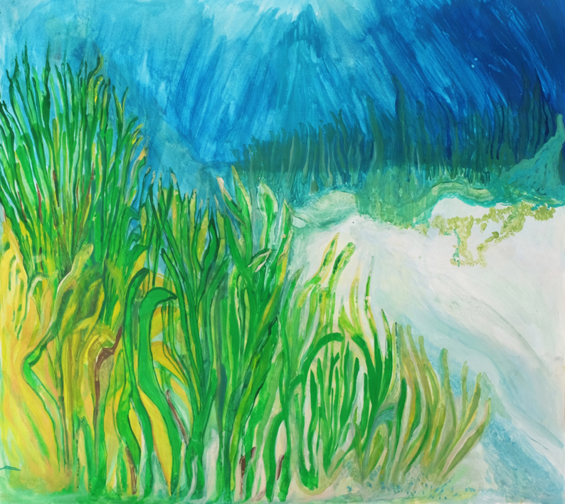Floresta submersa |Pintura de Lisa | Compra arte en Flecha.es