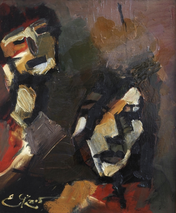 Frente a frente |Pintura de Enrique Pazos | Compra arte en Flecha.es