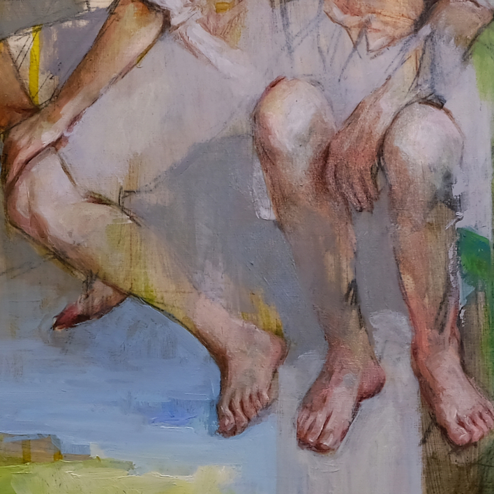 El caminante | Pintura de Pilar López Báez | Compra arte en Flecha.es