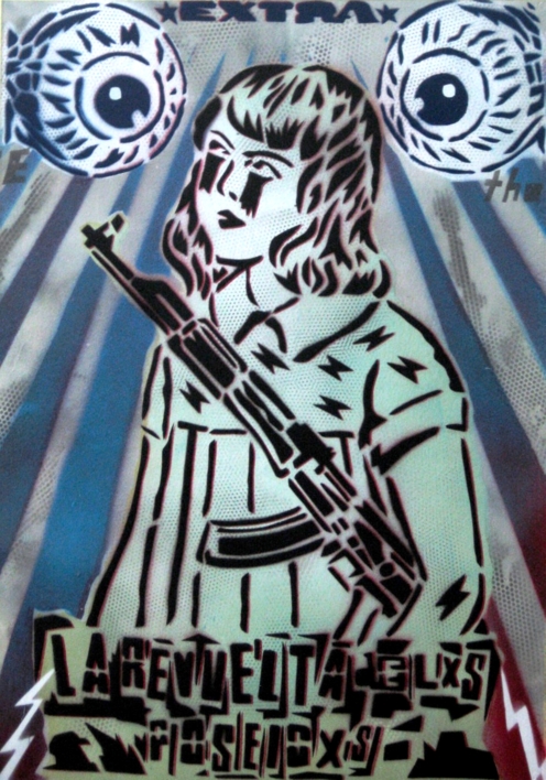 La Revuelta De Lxs Poseidxs |Pintura de Carlos Madriz | Compra arte en Flecha.es