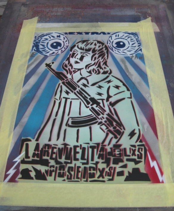 La Revuelta De Lxs Poseidxs | Pintura de Carlos Madriz | Compra arte en Flecha.es